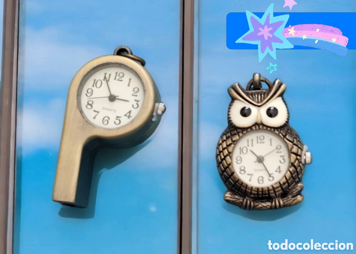 Relojes: :::: EN11 - LOTE DE DOS COLGANTES RELOJ