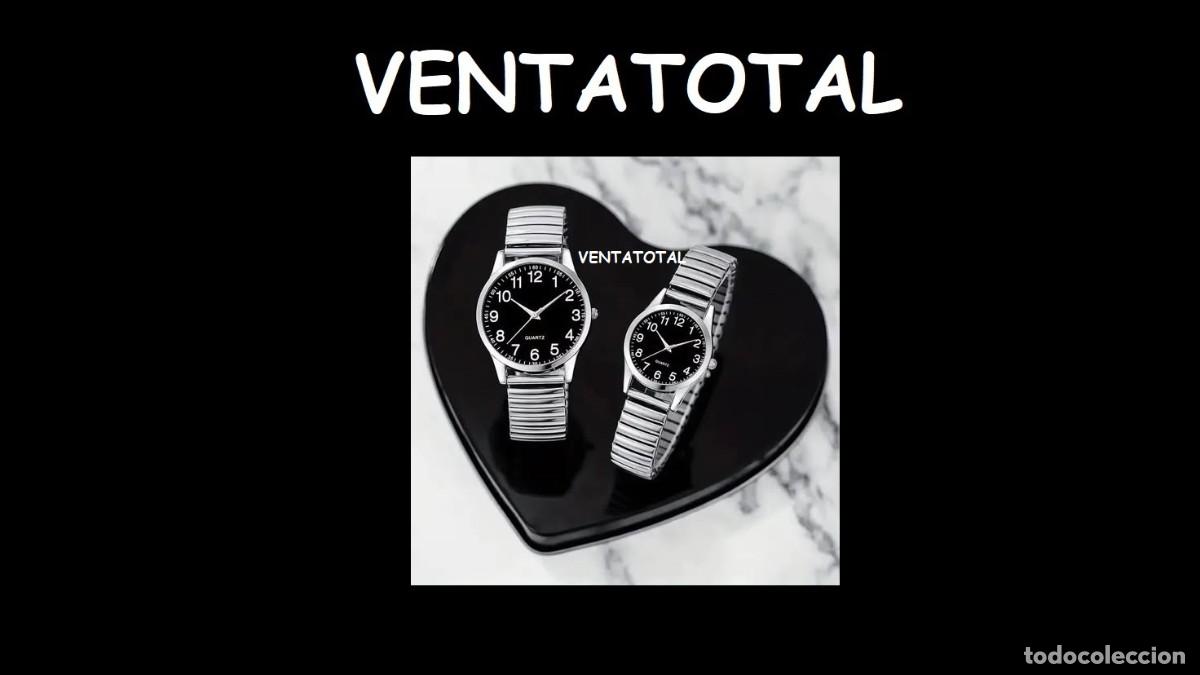 Relojes: RELOJES DE LUJO PARA PAREJAS ESFERA NEGRA SON DE ORO DE 18 KILATES LAMINADO LEER DENTRO DESCRIPCION