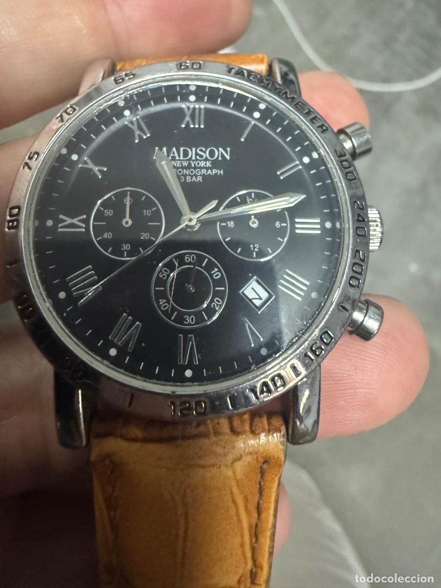 Montres: MADISON NEW YORK CHRONOGRAPH 3 BAR | CRON&Oacute;GRAFO DE CUARZO | FECHADOR | BATER&Iacute;A NUEVA