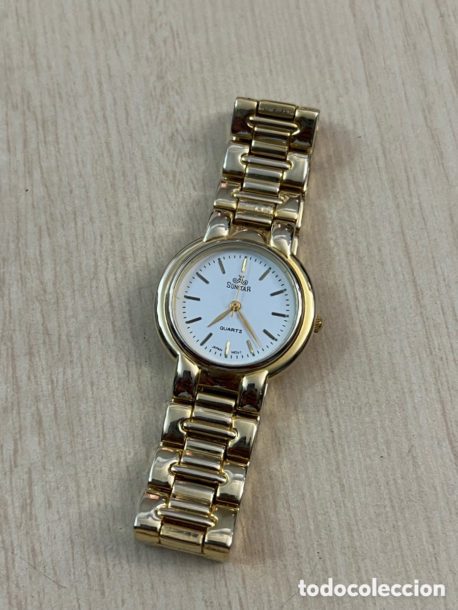 Watches: ✅ reloj dorado cuarzo como nuevo