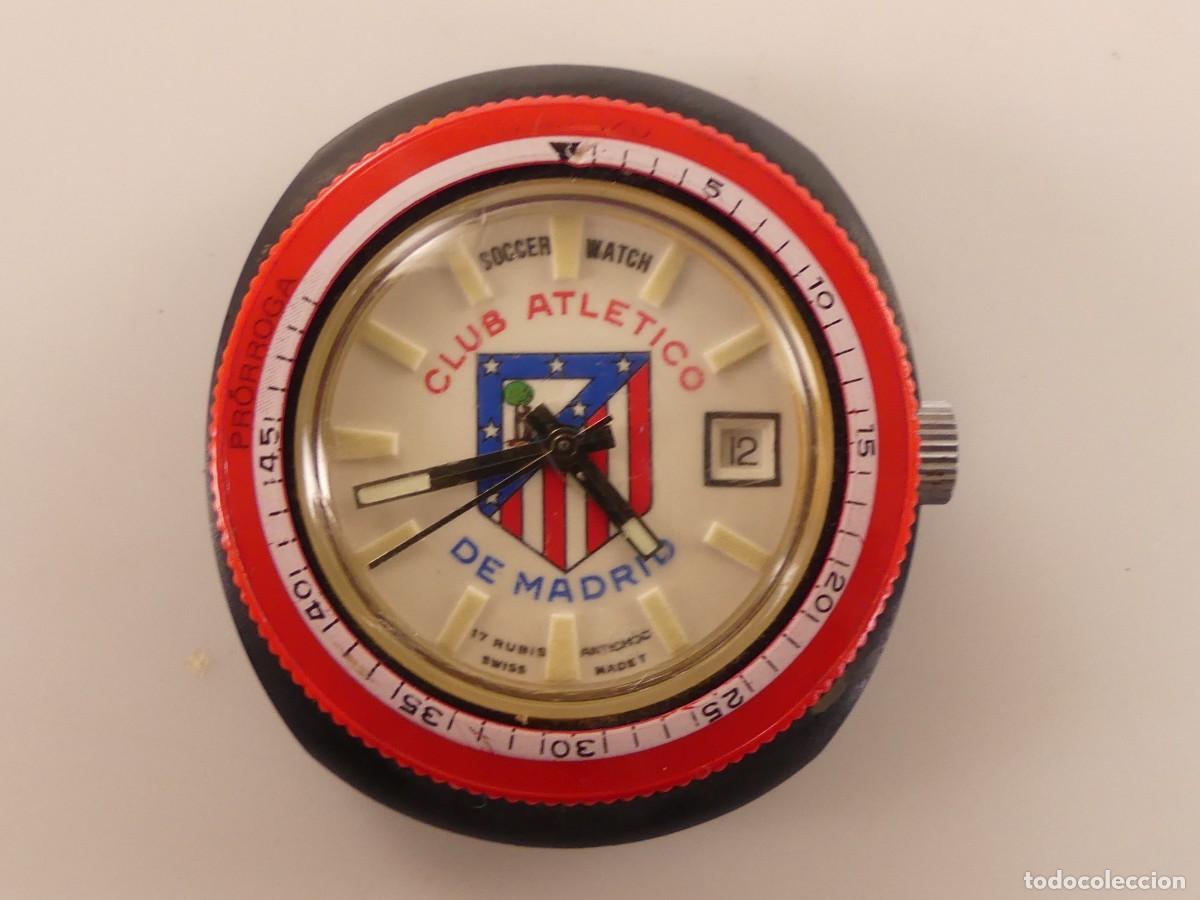 Watches: RELOJ DE BOLSILLO SOCCER WATCH CLUB ATLETICO DE MADRID 17 RUBIS