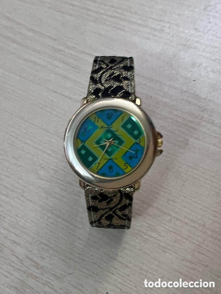 Relojes: ✅ Reloj Michel recard cuarzo chapado en oro a estrenar