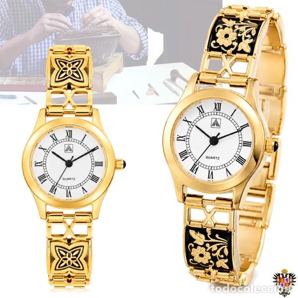 Relojes: .RELOJ PULSERA DAMASQUIMADO + ESTUCHE ** GARANTIZADO