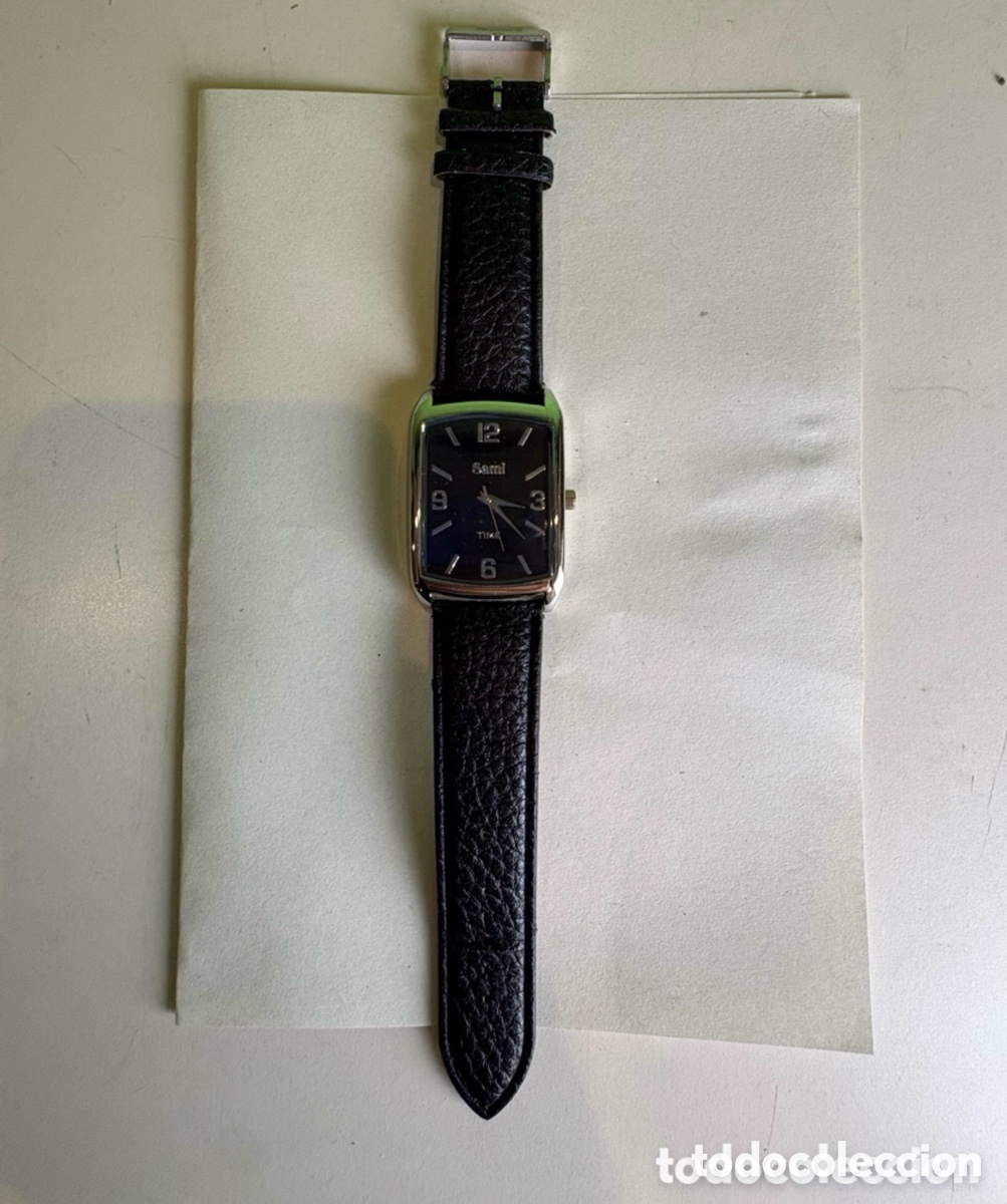 Relojes: Reloj de caballero Sami Time de cuarzo con esfera negra