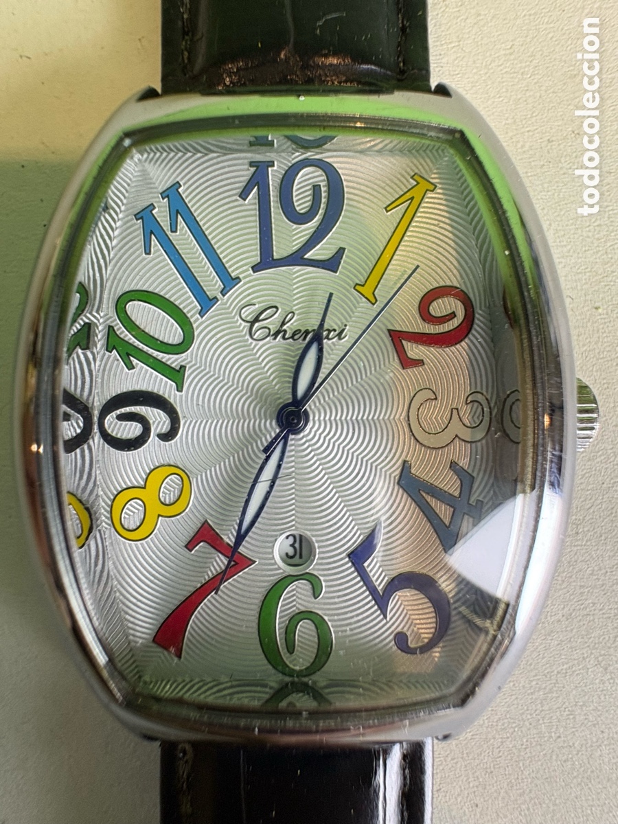 Relojes: Reloj de caballero Chenxi de cuarzo funcionando &ndash; esfera multicolor - Foto 2