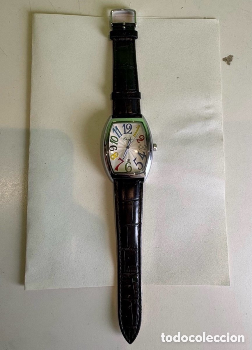 Relojes: Reloj de caballero Chenxi de cuarzo funcionando &ndash; esfera multicolor