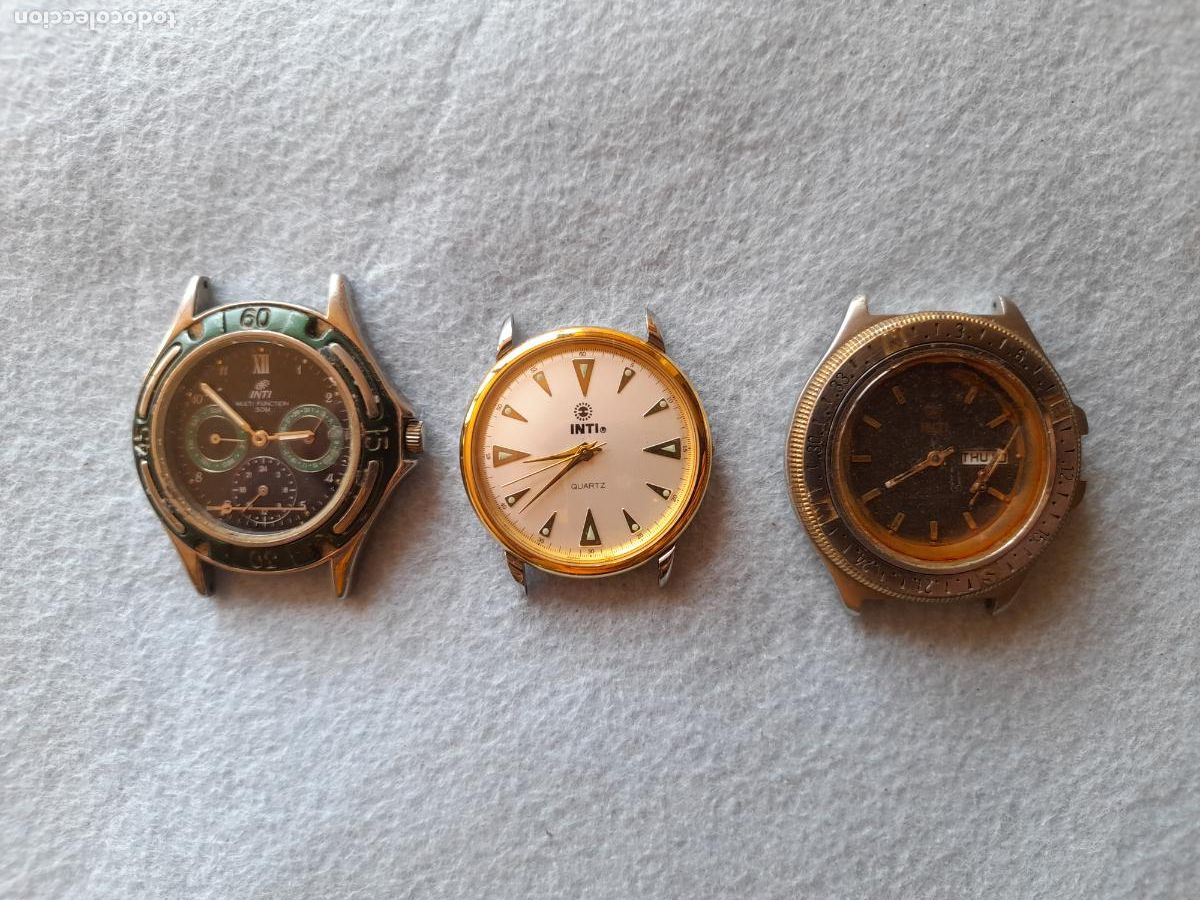 Relojes: Lote de 3 Relojes Marca Inti de Cuarzo para Caballero.