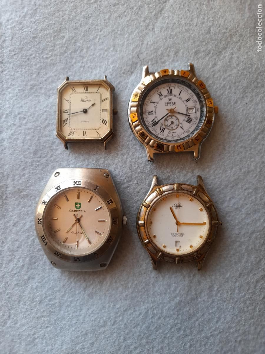 Relojes: Lote de 4 Relojes de Cuarzo para Caballero.
