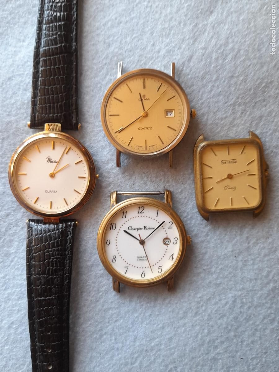 Relojes: Lote de 4 Relojes de Cuarzo para Caballero.