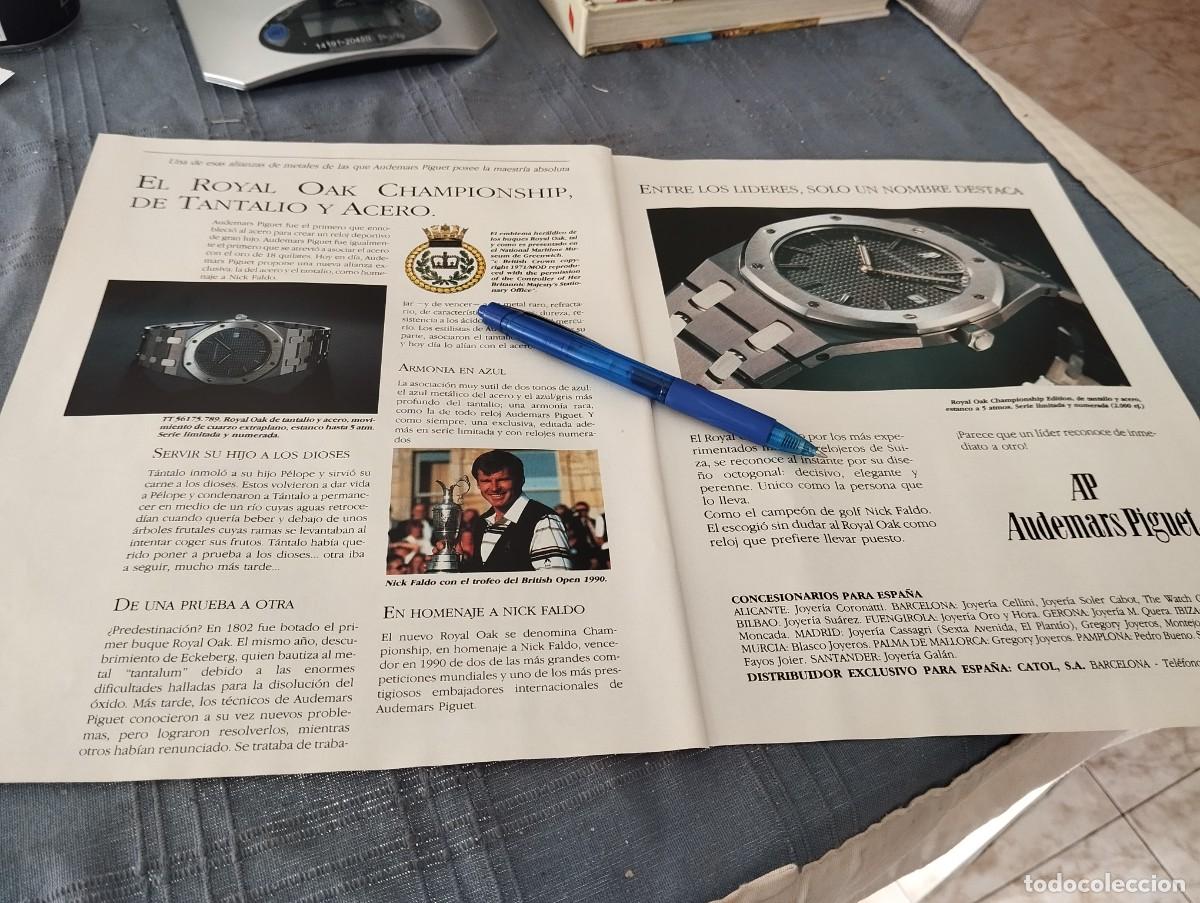 Relojes: RELOJ AUDEMARS PIGUET ANUNCIO PUBLICIDAD REVISTA 1991 BONITO PARA ENMARCAR