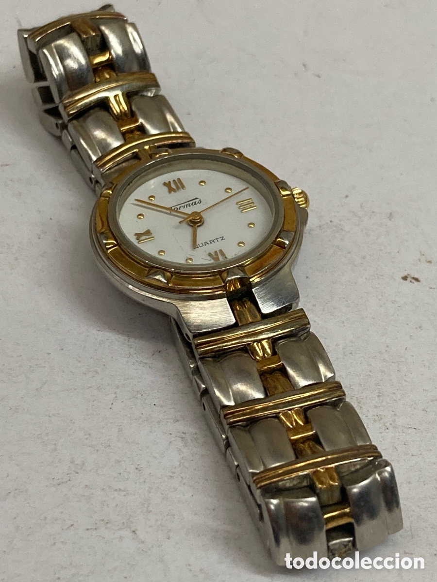 Relojes: Reloj Tornas Quartz dorado