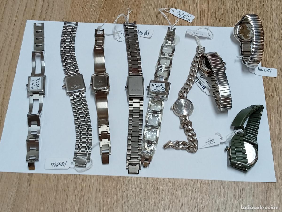 Relojes: Lote de relojes a pilas, funcionando.