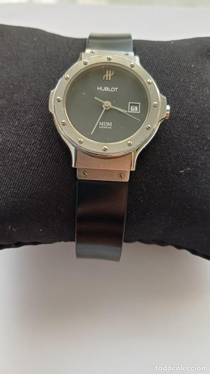 Relojes: RELOJ DE SE&Ntilde;ORA HUBLOT CLASSIC MDM . GENEVE VINTAGE REF.B 1394.1 ACERO Y CAUCHO -