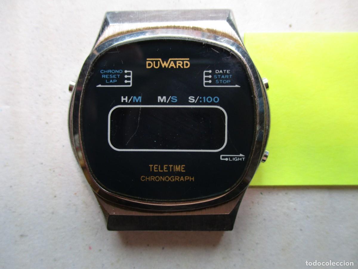 Relojes: RELOJ PULSERA DUWARD , DIGITAL, PANTALLA 0.7 X 2 CM , RELOJ 4 X 3.5 CM ACERO BUENA PRESENCIA.