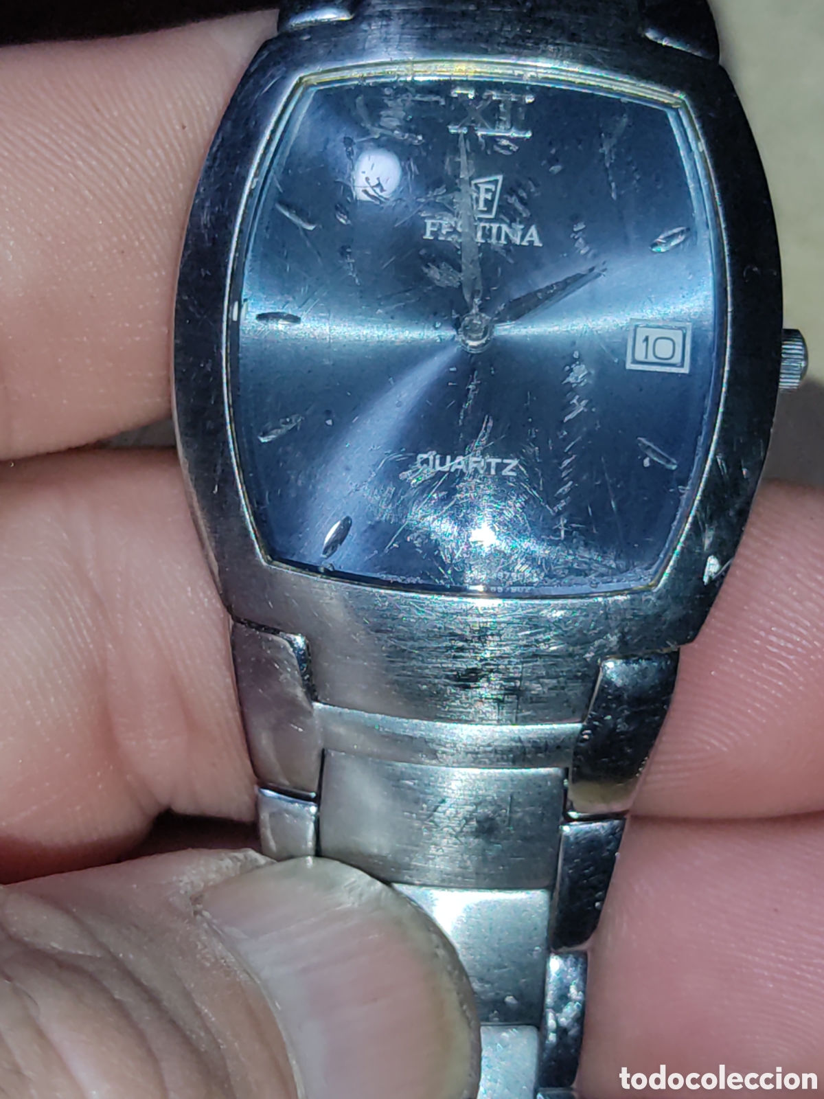 Relojes: Reloj Festina unisex con calendario y correa de acero,Modelo 6679.