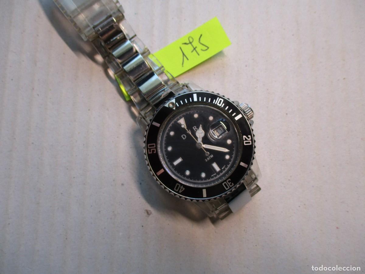 Relojes: RELOJ PULSERA DVR , PANTALLA 2.7 CM FONDO NEGRO, CAJA Y CORREA ACERO Y PLASTICO LLAMATIVO