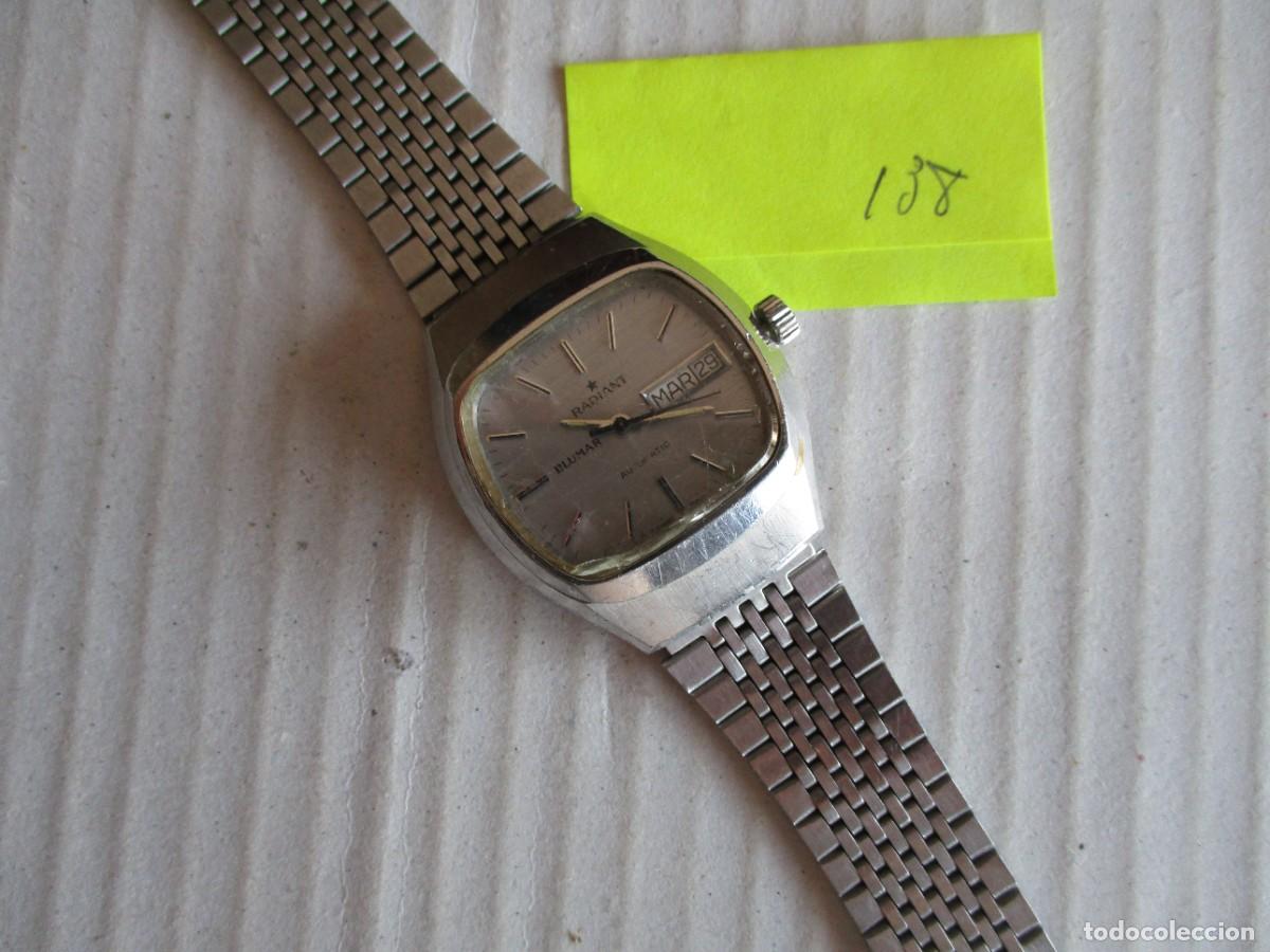 Relojes: RELOJ PULSERA RADIANT PANTALLA 2.3 X 2.8 CM , EN ACERO TODO , BUEN ESTADO.