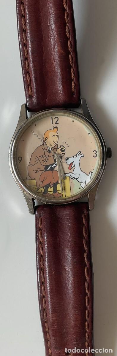 Relojes: Reloj Tint&iacute;n y Mil&uacute; vintage CITIME Editions &copy; Herg&eacute; &ndash; Correa piel original