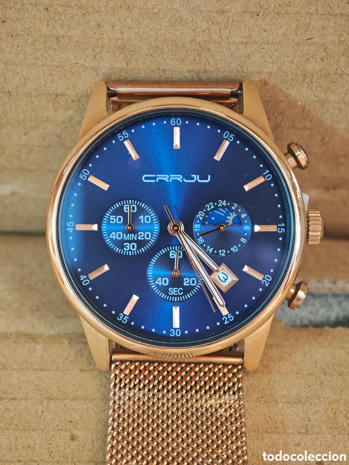 Relojes: Reloj hombre cron&oacute;grafo y calendario.