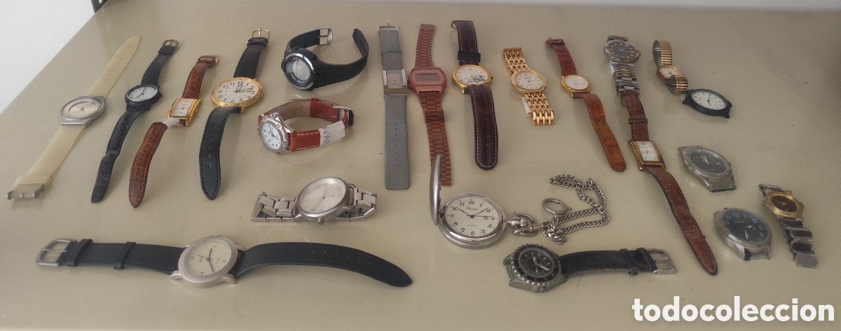 Relojes: Lote 22 relojes mano