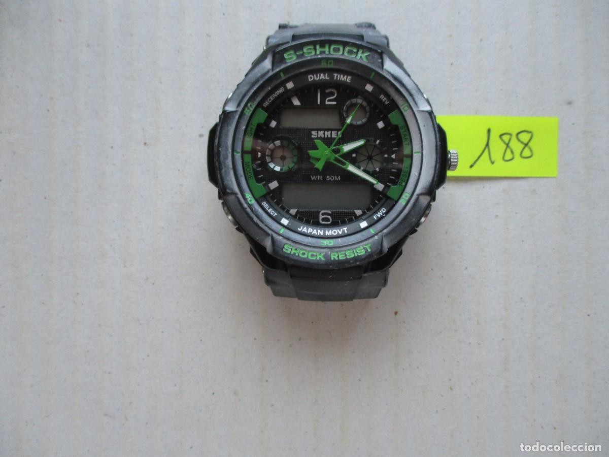 Relojes: RELOJ PULSERA SKMEI , MODEL. S-SHOCK , ESFERA 3.3 CM. VARIAS FUNCIONES Y AGUJAS , SIN CORREA , ESPEC