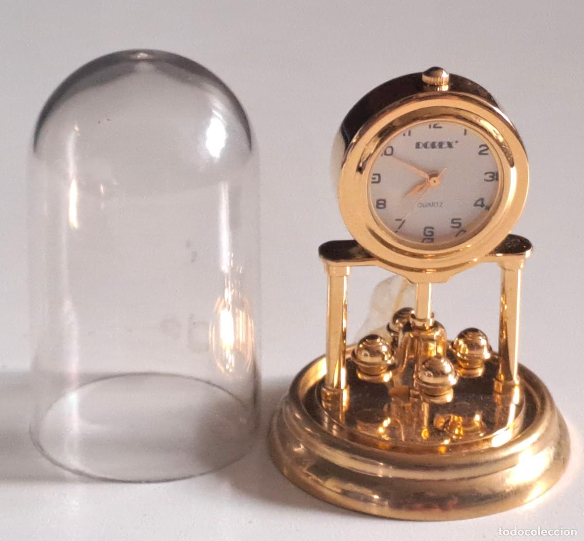Relojes: MINI RELOJ CON DISE&Ntilde;O DE RELOJ DE PENDULO DORADO - Foto 2