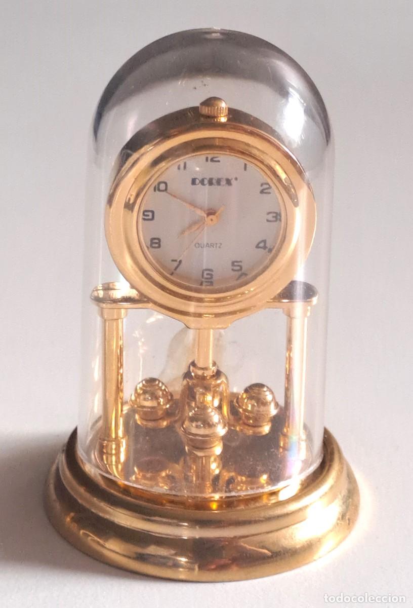 Relojes: MINI RELOJ CON DISE&Ntilde;O DE RELOJ DE PENDULO DORADO - Foto 3
