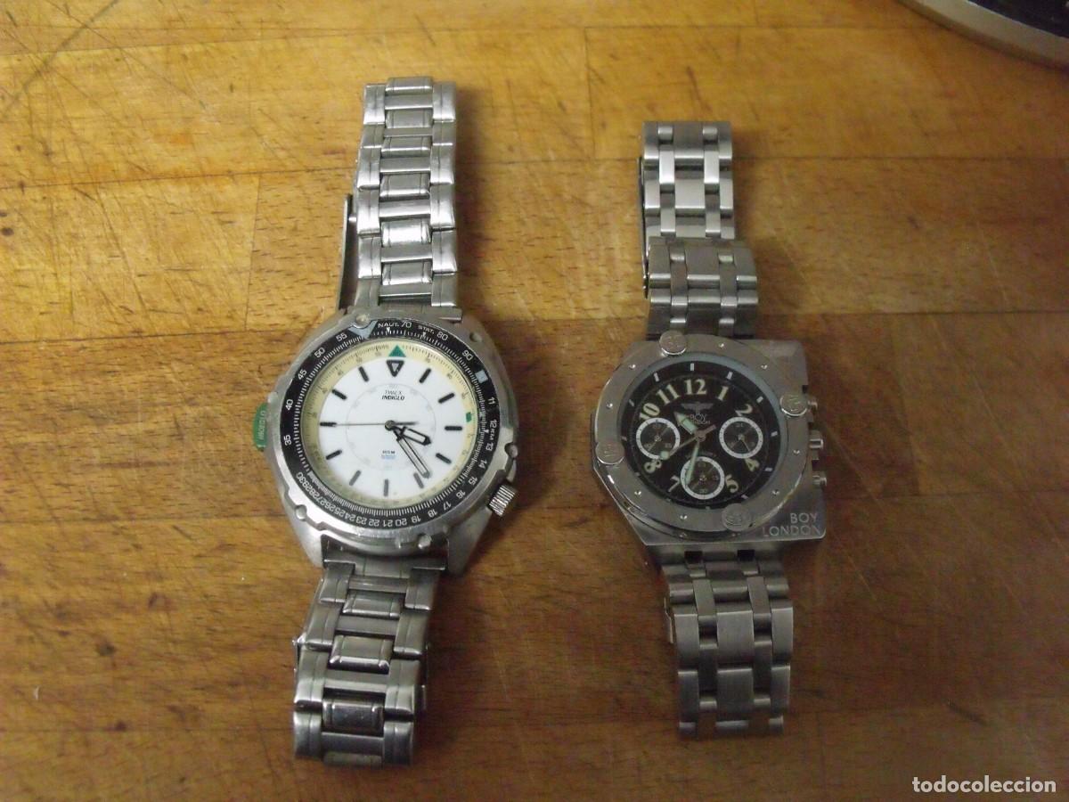 Relojes: 2 relojes de cuarzo para caballero-lote 259-100-FUNCIONAN