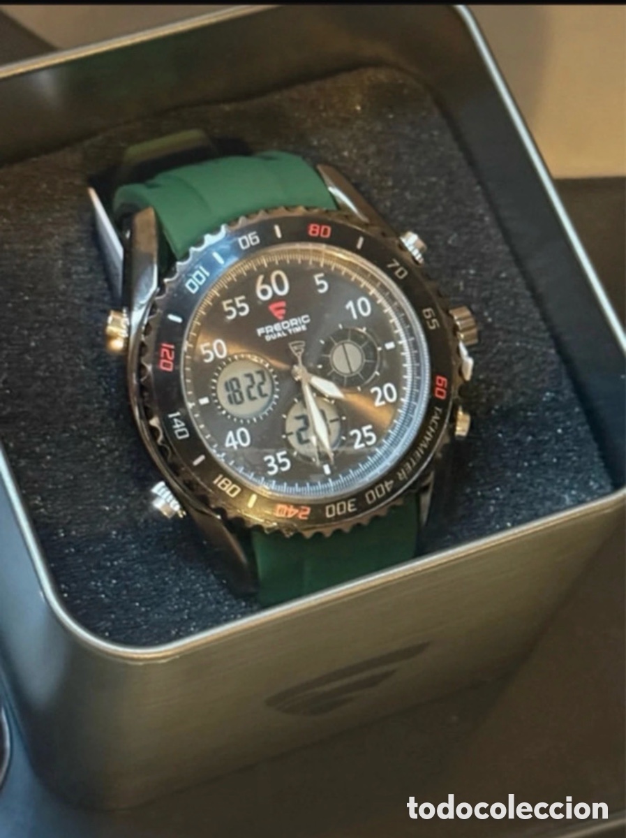 Relojes: Fredric reloj hombre nuevo con etiquetas y pl&aacute;sticos
