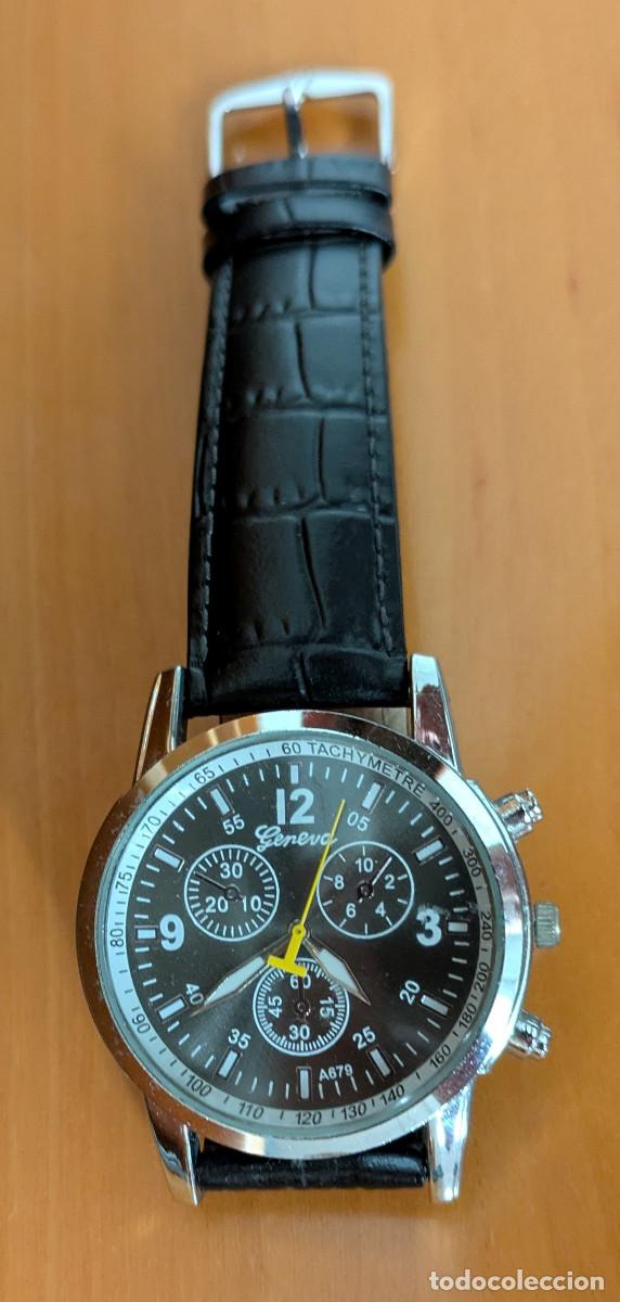 Relojes: Reloj caballero Geneva Esfera negra