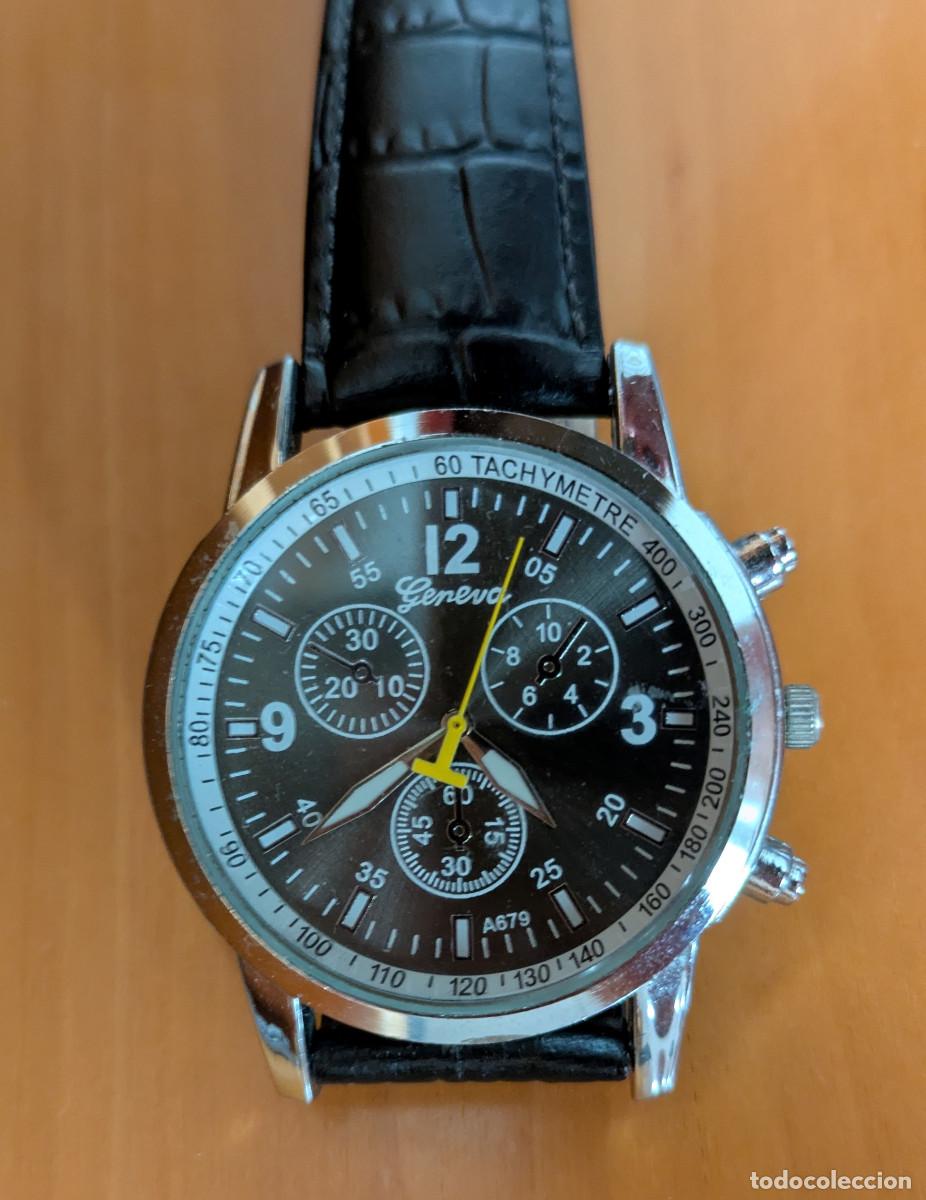 Relojes: Reloj caballero Geneva Esfera negra