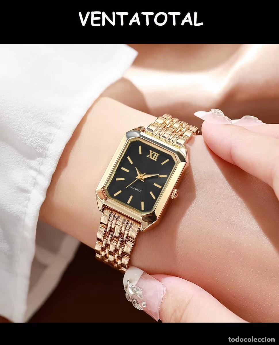 Relojes: RELOJ ANALOGICO ES TIPO CARTIER ES DE ORO DE 22 KILATES LAMINADO LEER DENTRO DESCRIPCION COMPLETA