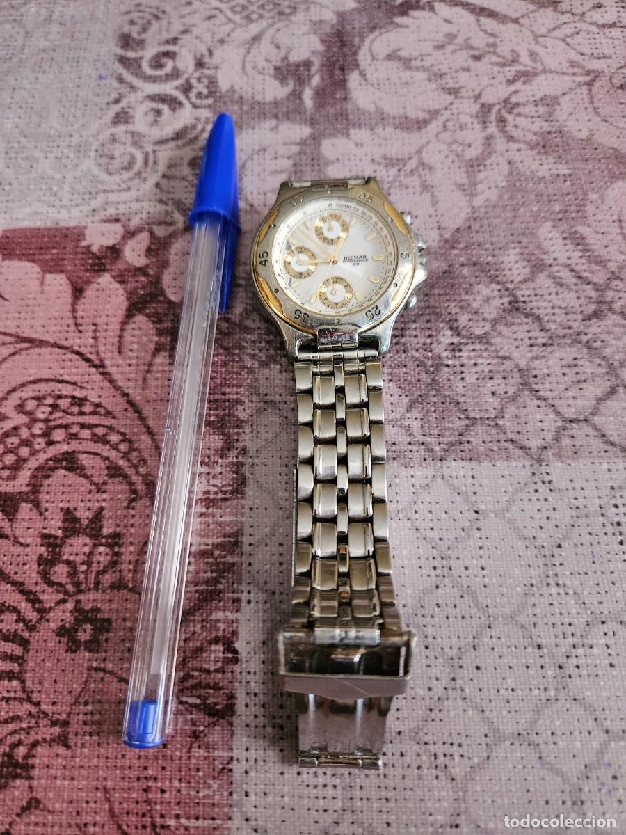 Relojes: Reloj Pulsera Con Correa Met&aacute;lica Blumar De 3 Esferas Chronografh 50m.