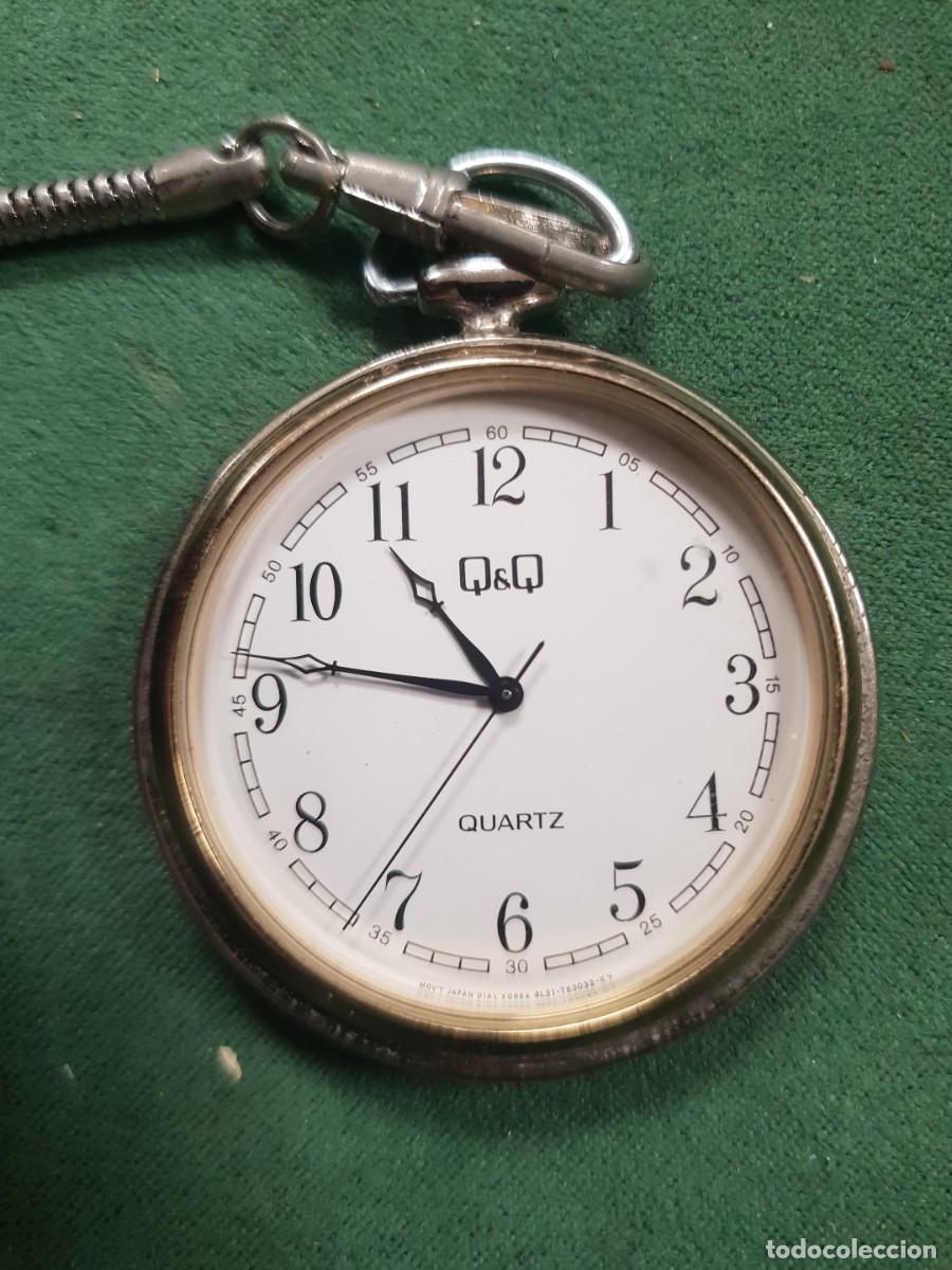 Relojes: Reloj bolsillo Q&Q CUARZO funcionando