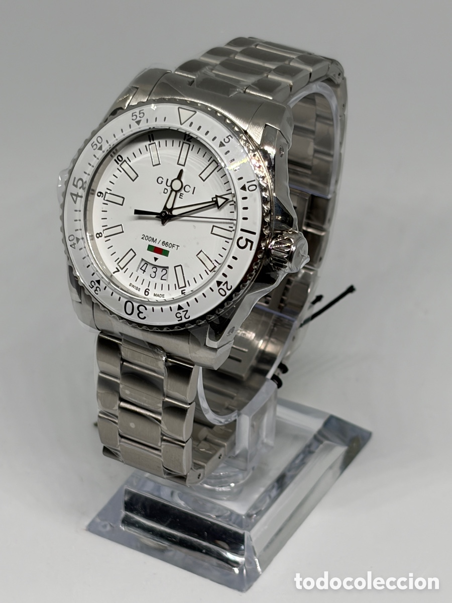 Relojes: GUCCI DIVE YA136302 AUTOMATIC BLANCO 40MM
