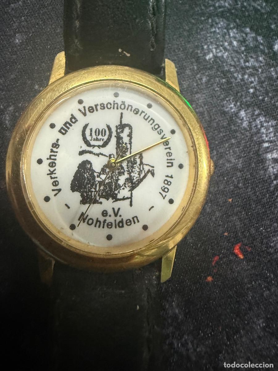 Orologi: Reloj Conmemorativo Alem&aacute;n Nohfelden 100 Jahre 1897&ndash;1997 Quartz Caballero