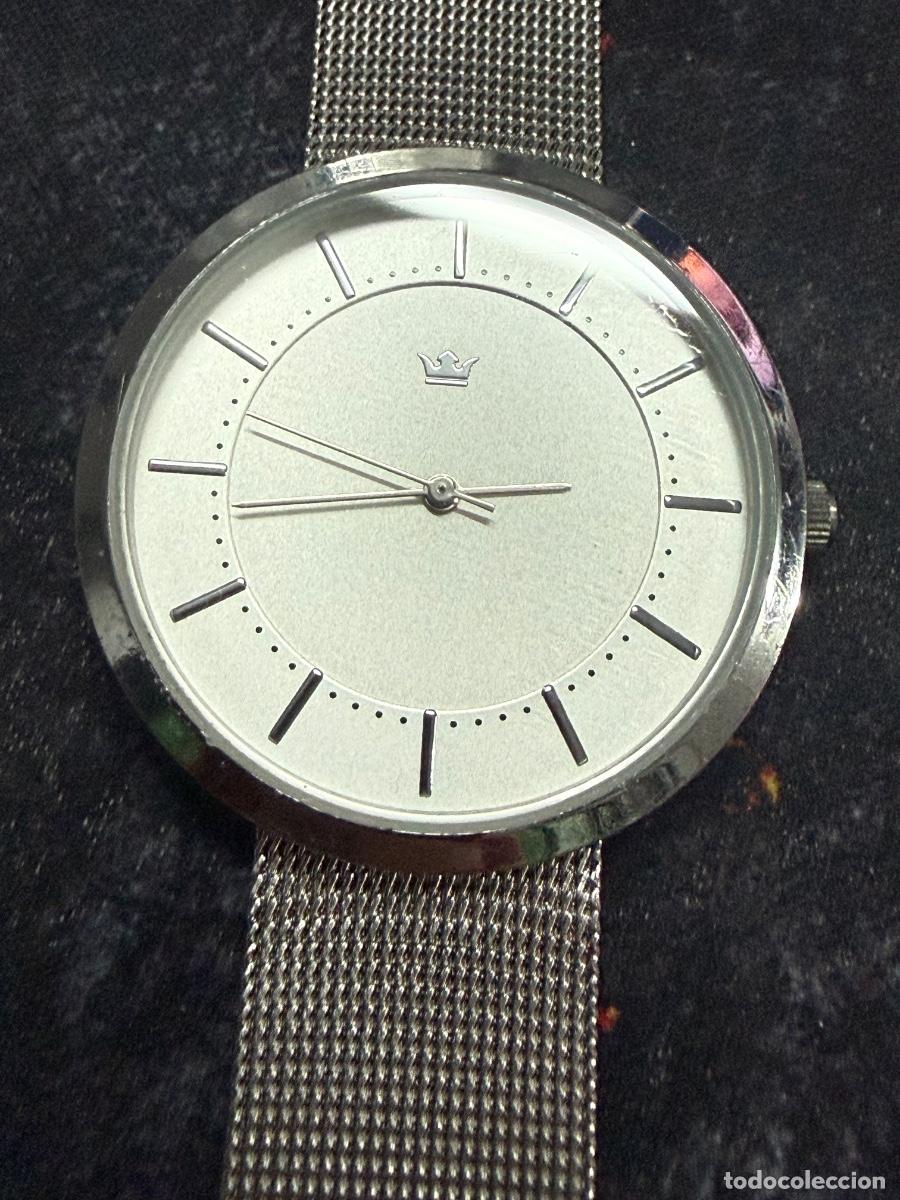 Relojes: SEMPRE Kipp-Wecker 42mm Men&rsquo;s Watch Silver Dial Milanese Mesh Strap Quartz