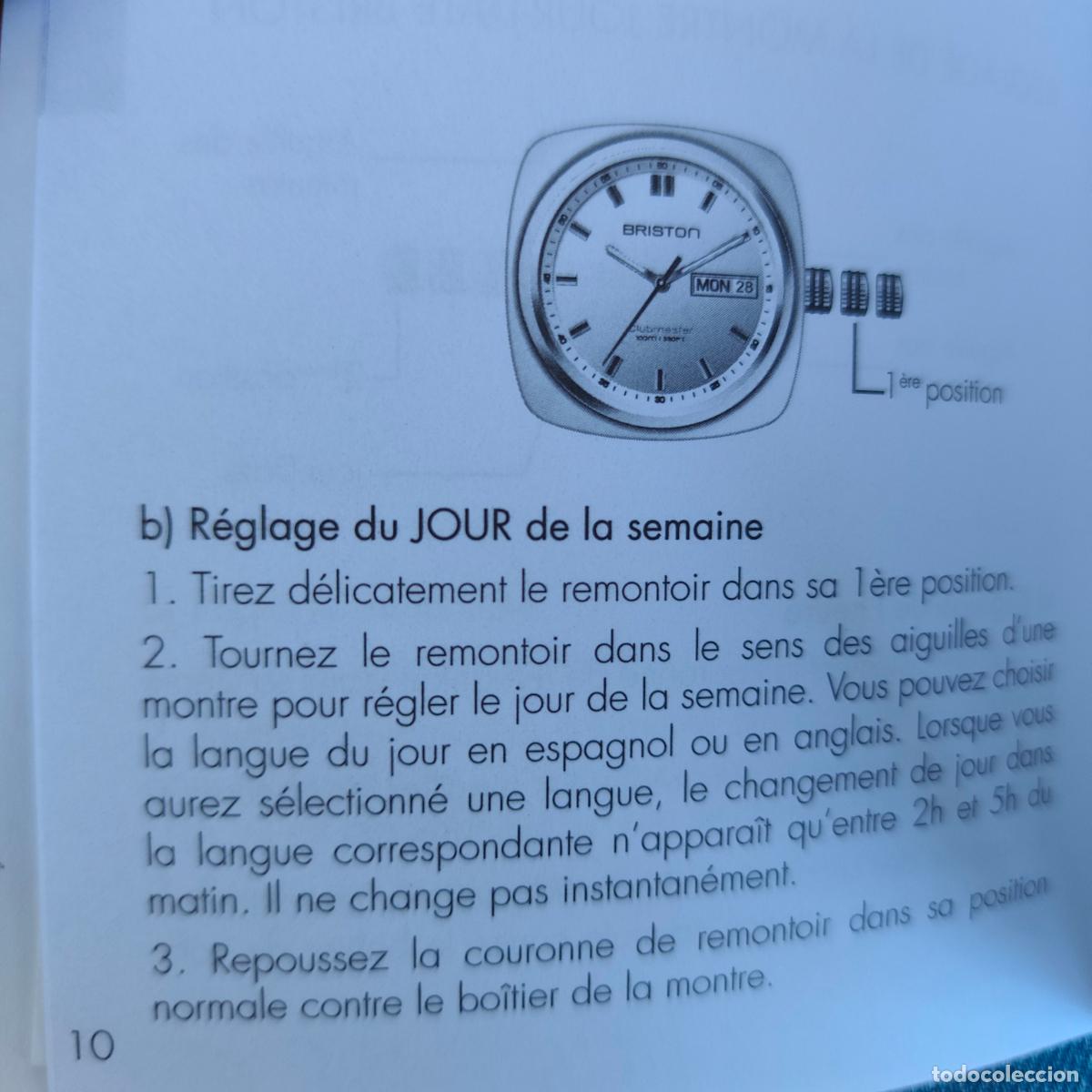 Relojes: Instrucciones y garant&iacute;a reloj BRISTON - Foto 4