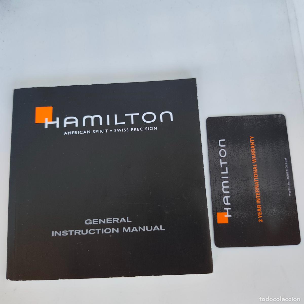 Relojes: Instrucciones y garant&iacute;a reloj HAMILTON