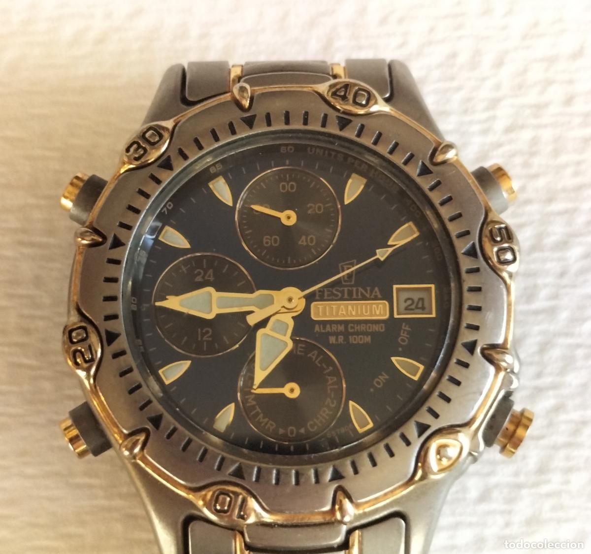 Relojes: RELOJ FESTINA TITANIUM ALARM CRONO (Ref. 6579). - Foto 3