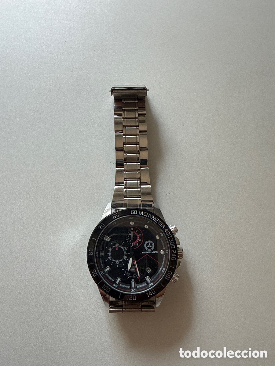 Relojes: Reloj espectacular de Mercedes Benz doble manillar