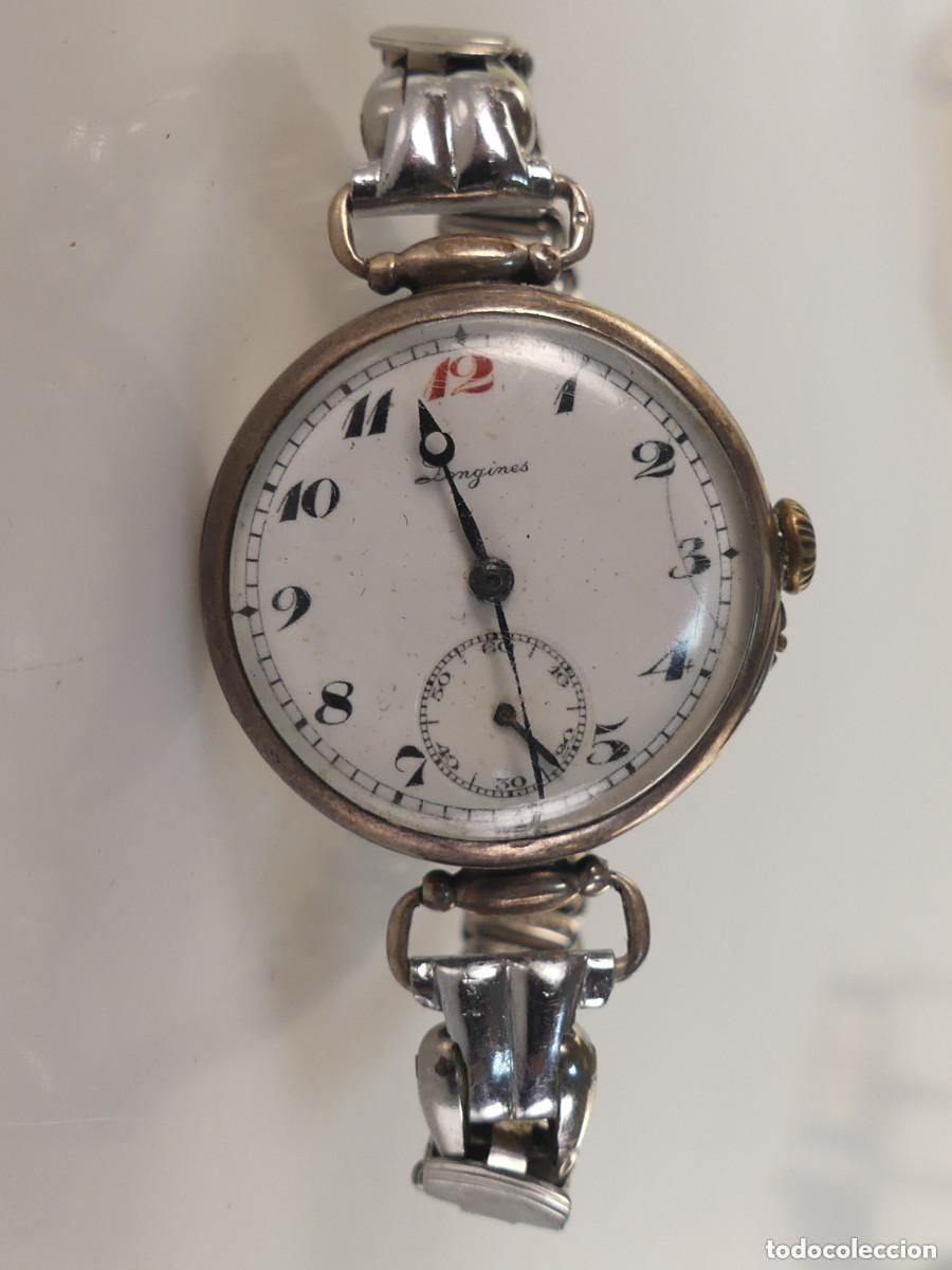 Relojes: RELOJ DE PULSERA MARCA LONGINES CAJA DE PLATA ANTIGUA 900