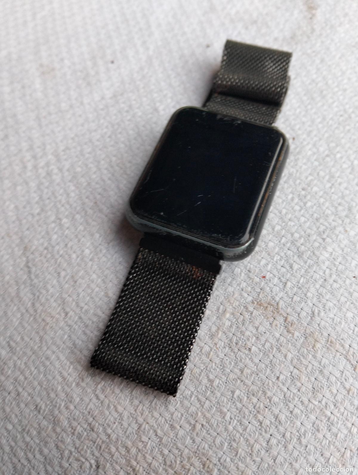 Relojes: Reloj electr&oacute;nico de metal color negro imantado imanes inteligente sin funcionar