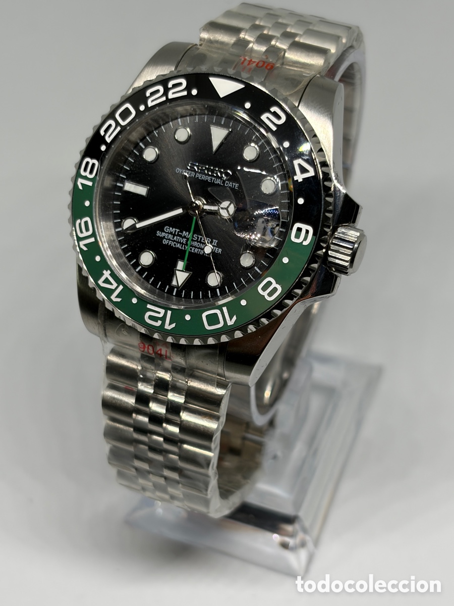 Relojes: Seiko Mod GMT-Master II &rdquo;Sprite&rdquo; Automatic - NH34