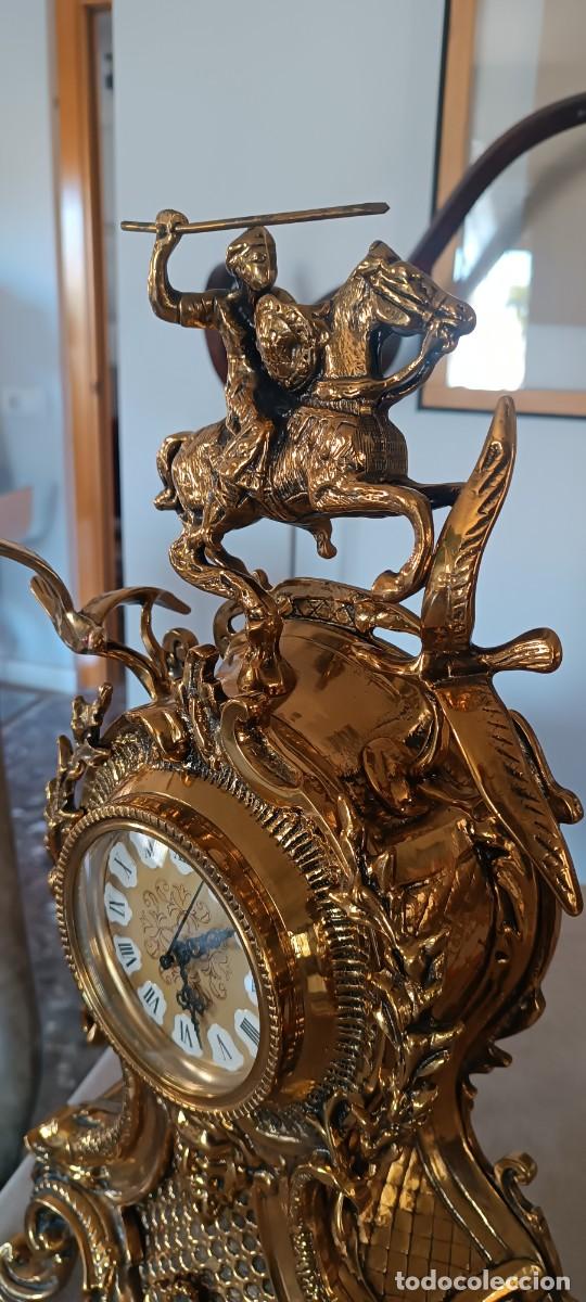 Relojes: GRAN RELOJ DE BRONCE (LATON) Estilo cl&aacute;sico. - Foto 2