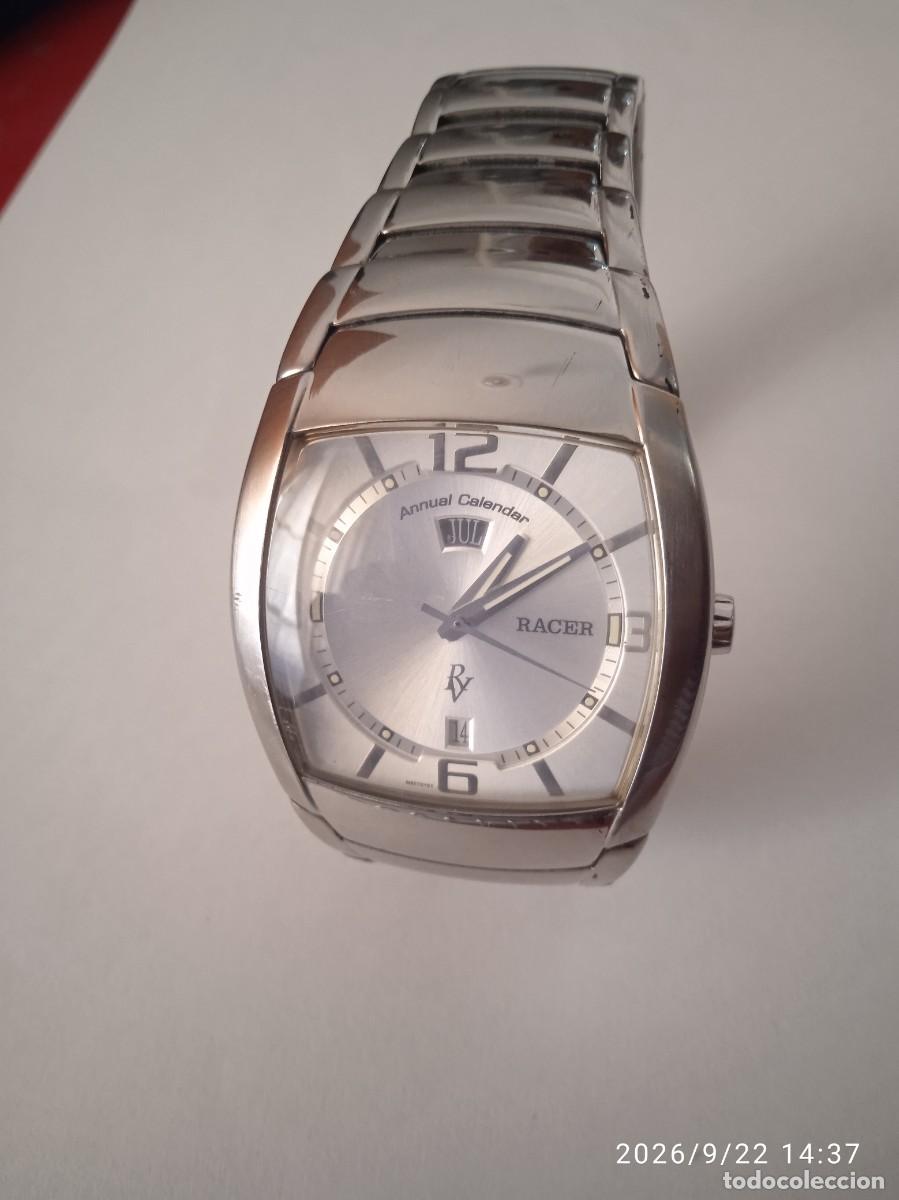 Relojes: RELOJ RACER ANUAL CALENDARIO QUARTZ MIDE 3,85 CM.