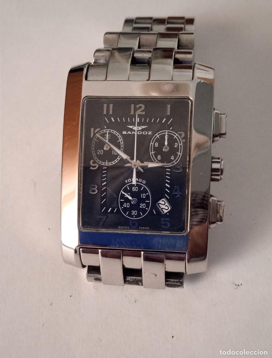Relojes: RELOJ SANDOZ TOBAGO CRONOGRAFO 100 CALENDARIO QUARTZ MIDE 3,85 CM.
