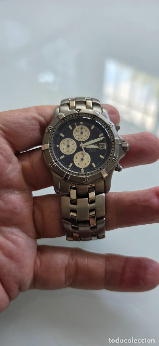 Relojes: Precioso reloj cuarzo titanio crono MxOnda