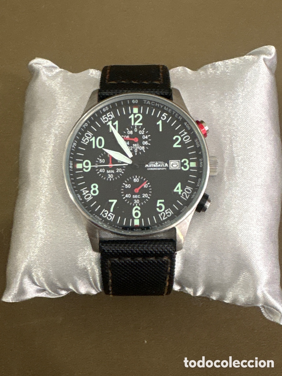 Rel&oacute;gios: Reloj ASTROAVIA CRONOGRAPH*NUEVO SIN USAR*42mm sin contar corona