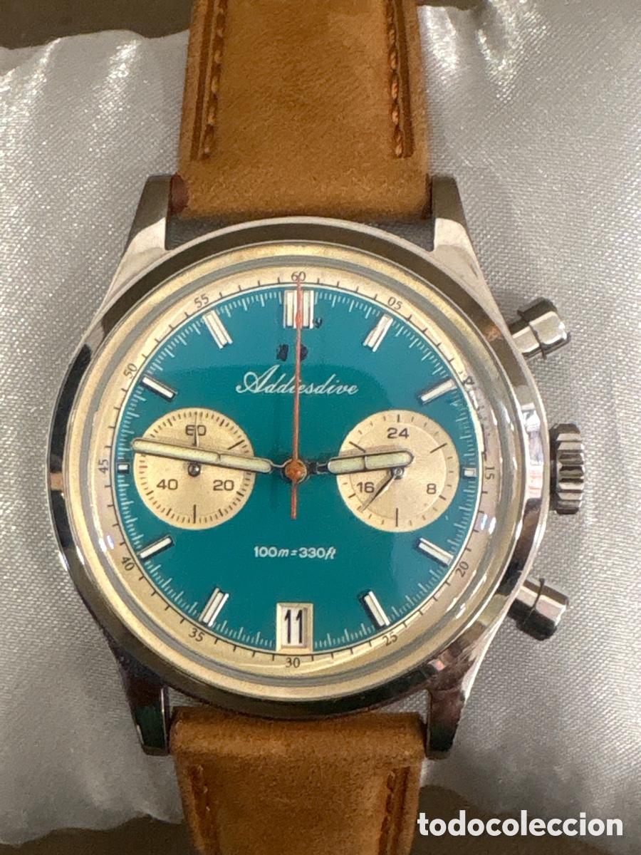 Rel&oacute;gios: Reloj ADDIESDIVE cron&oacute;grafo de Quartz,38MM sin contar corona*NUEVO SIN USAR*